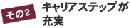 その2　キャリアステップが充実